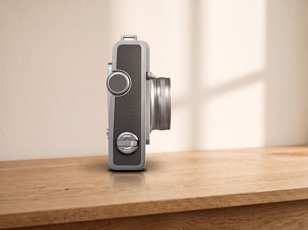 Fujifilm instax WIDE Evo instantcamera met een foto die uit de gleuf komt — 2